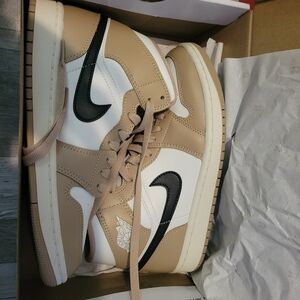 Jordan Tan and White Athletic Shoes